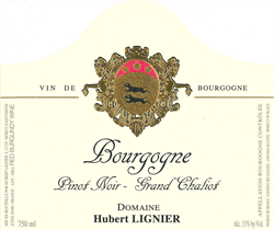 2020 Bourgogne Rouge, Grand Chaliot, Domaine Hubert Lignier